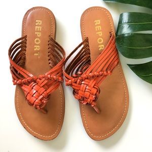 Report Burnt orange sandals